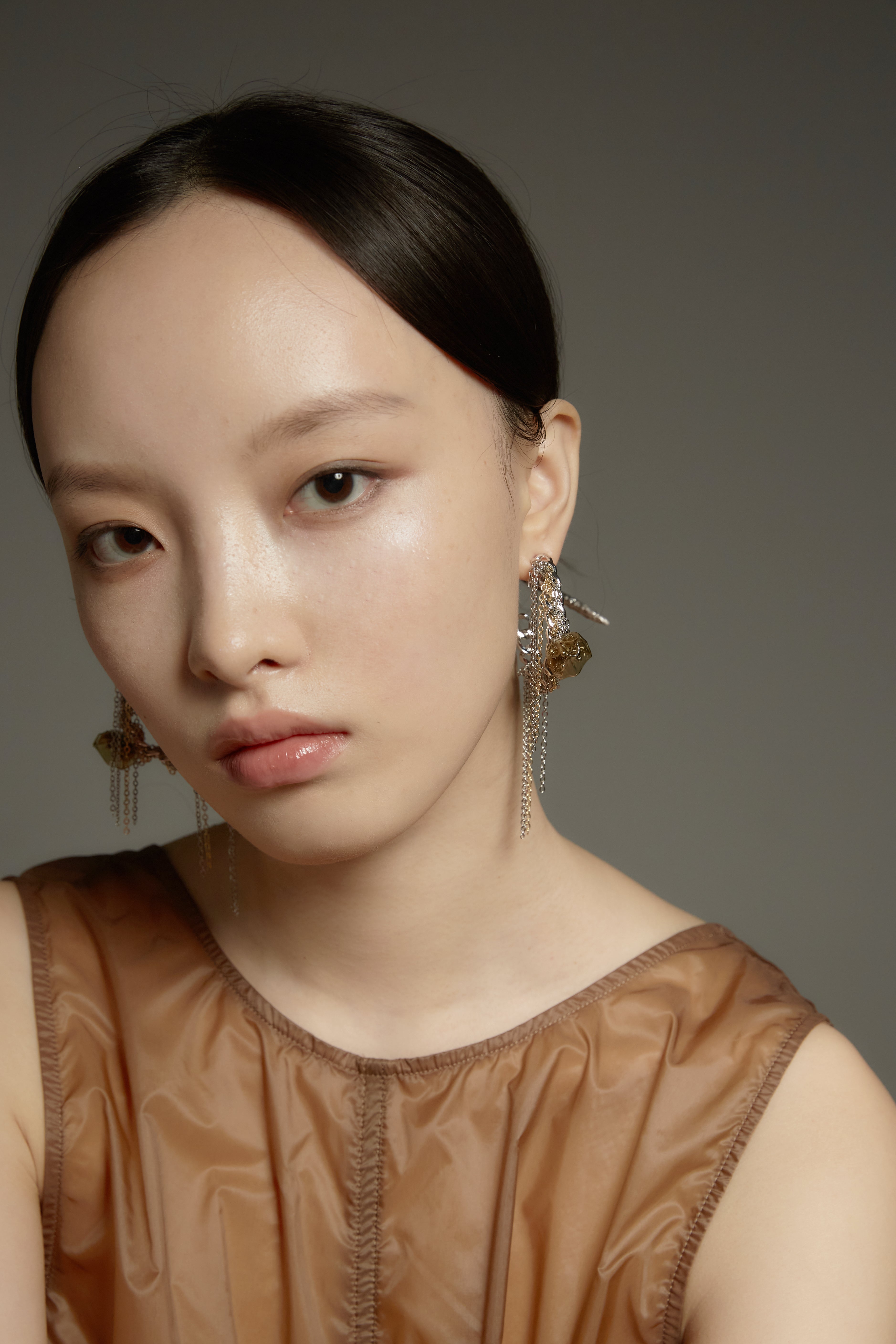 Spring Equinox Large Hoop Tassel Earrings