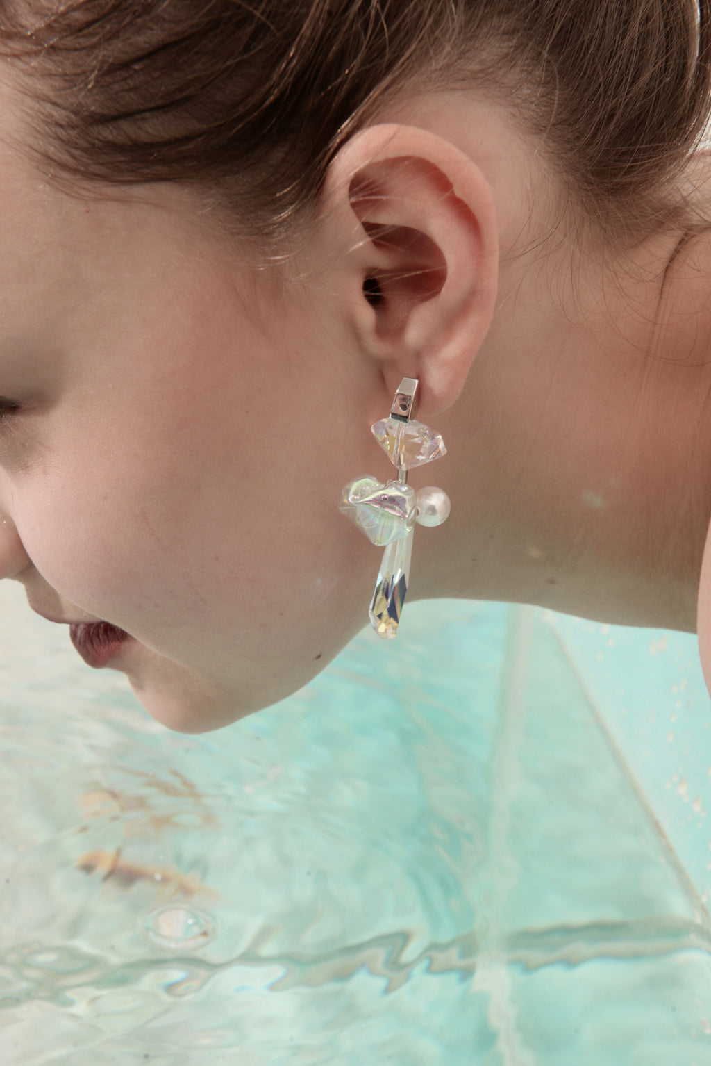 Aquarium Swing Pendant Earrings