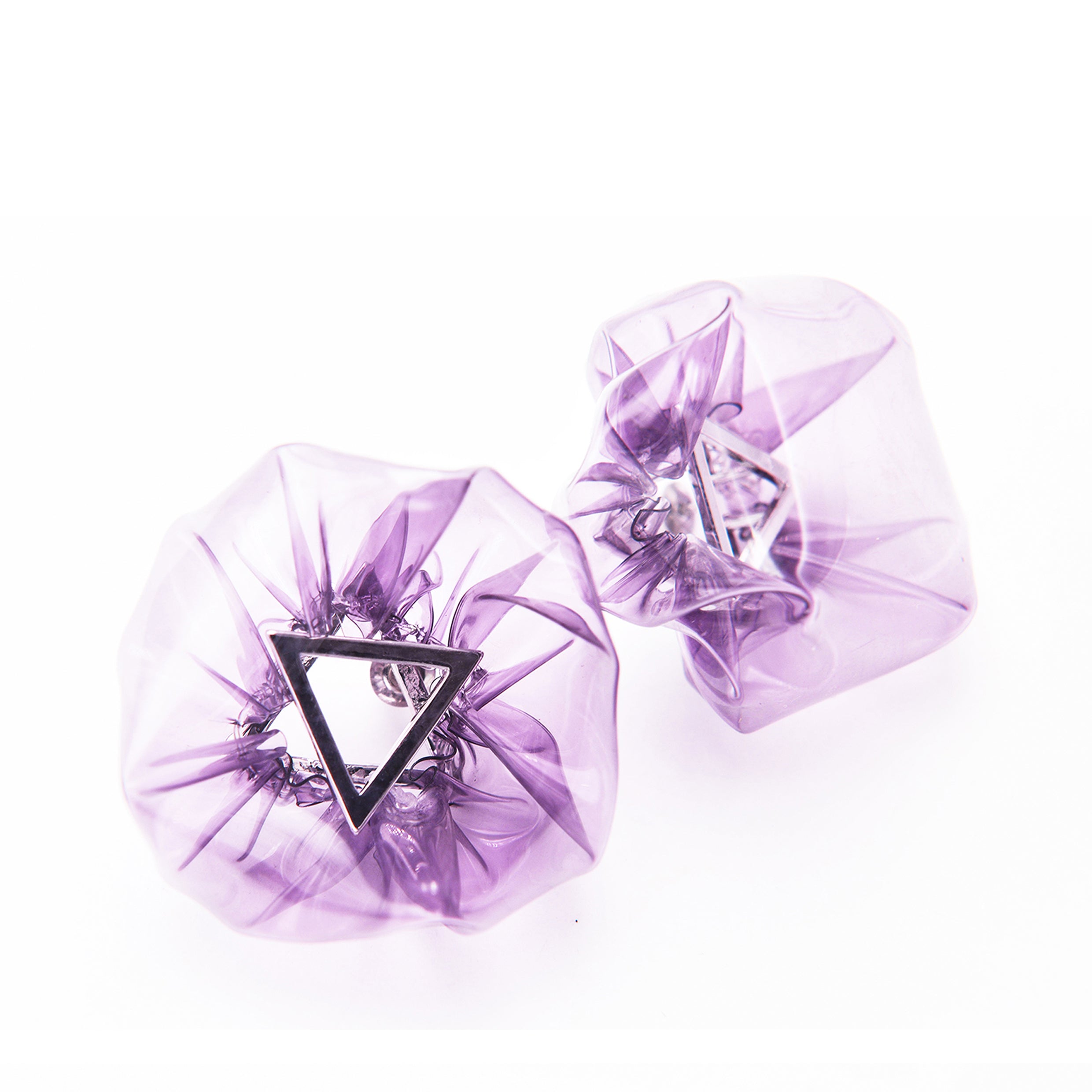 Show bubble earrings in large size