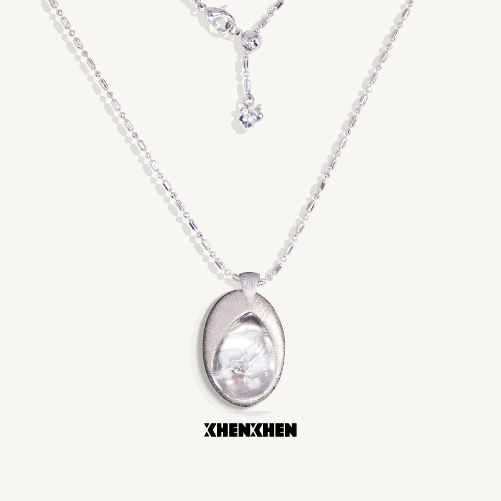 Silk-striped Phalaenopsis Necklace