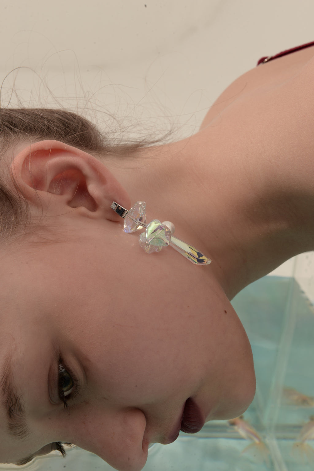 Aquarium Swing Pendant Earrings