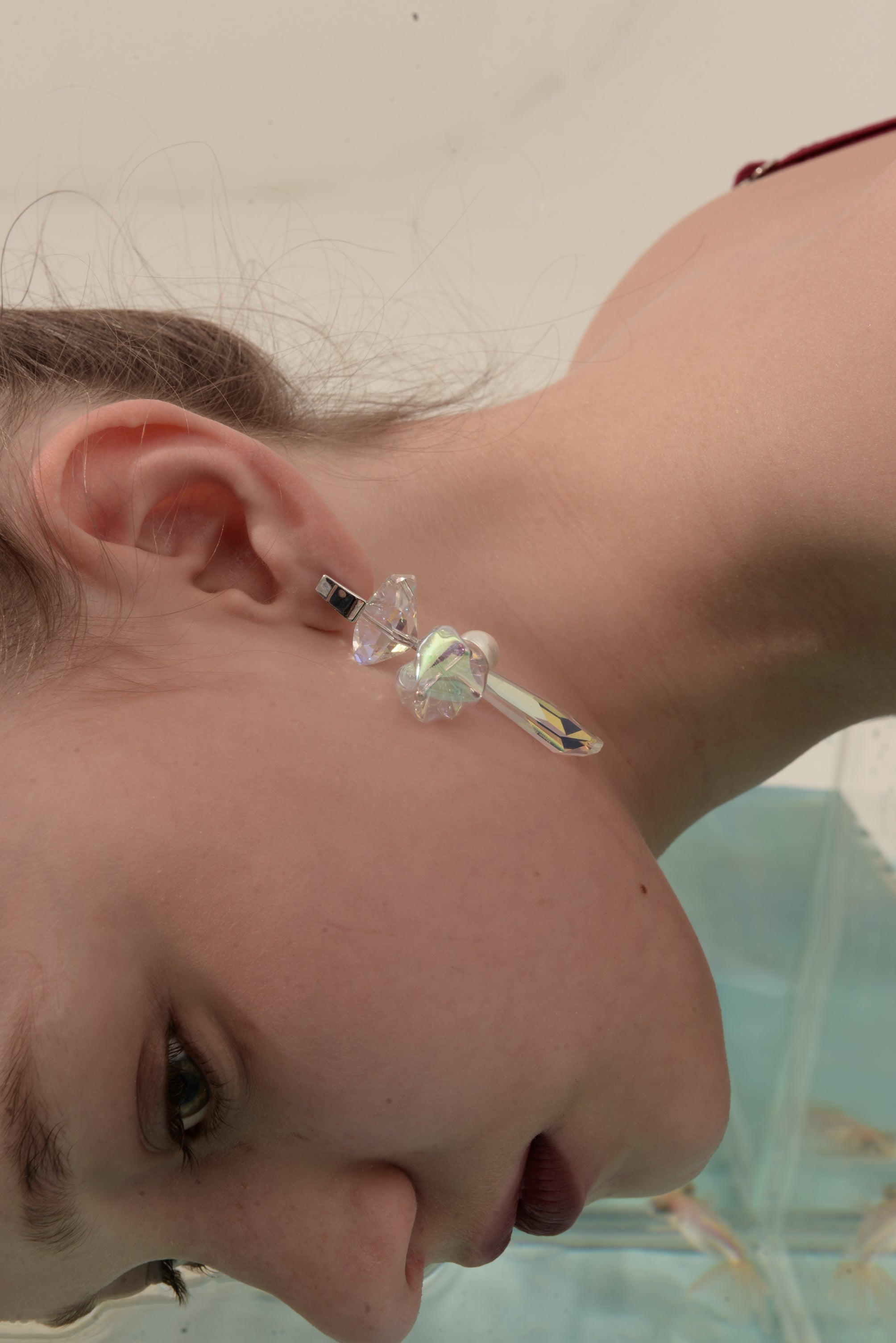 Aquarium Swing Pendant Earrings