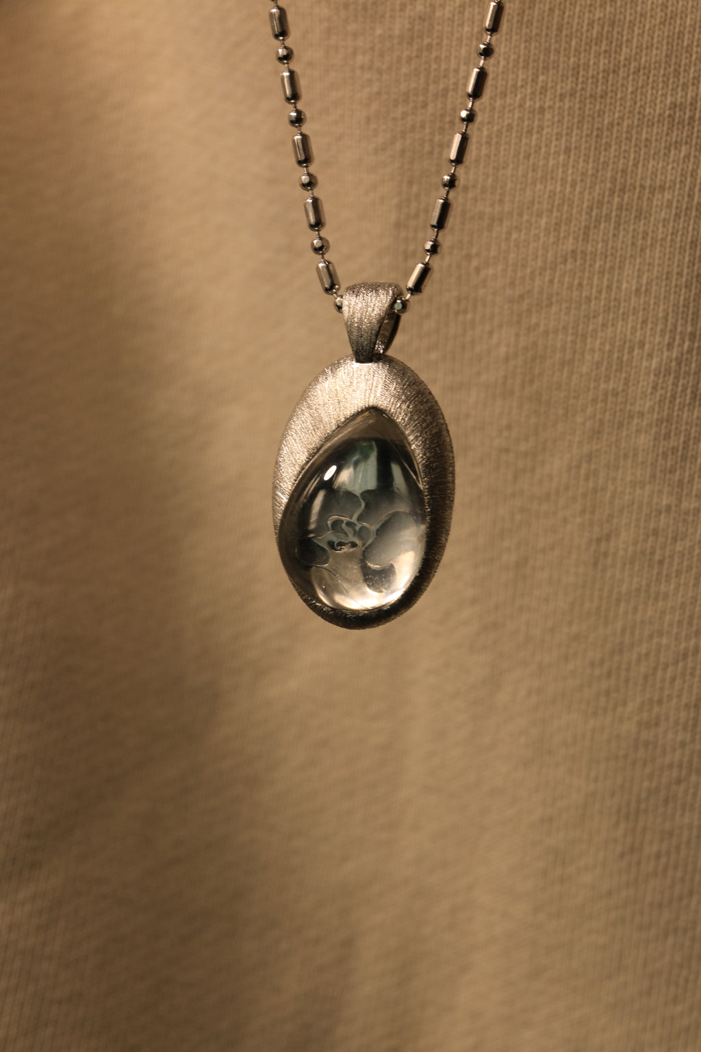 Silk-striped Phalaenopsis Necklace