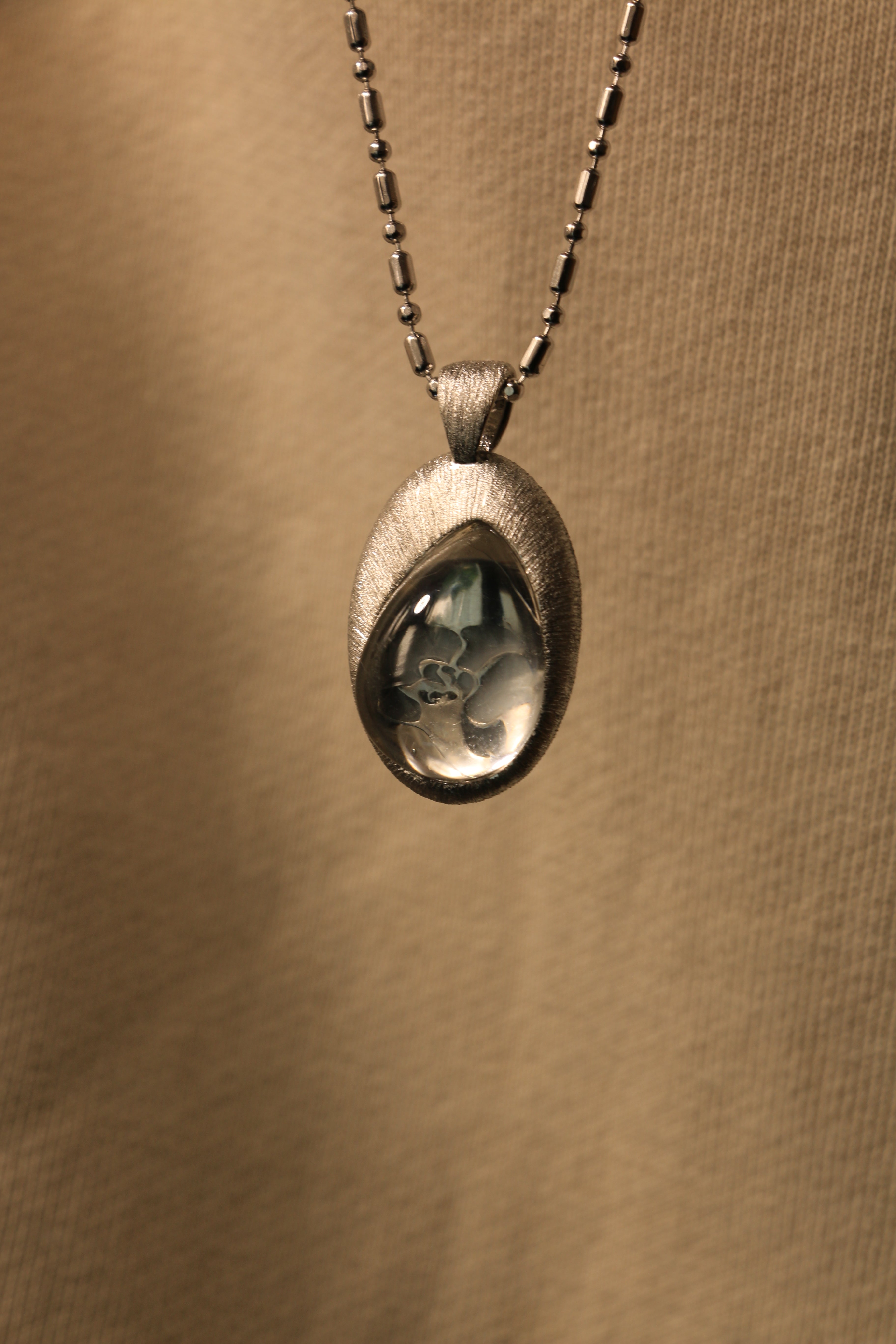 Silk-striped Phalaenopsis Necklace