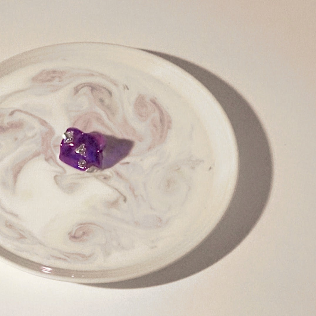 Four-diamond earrings