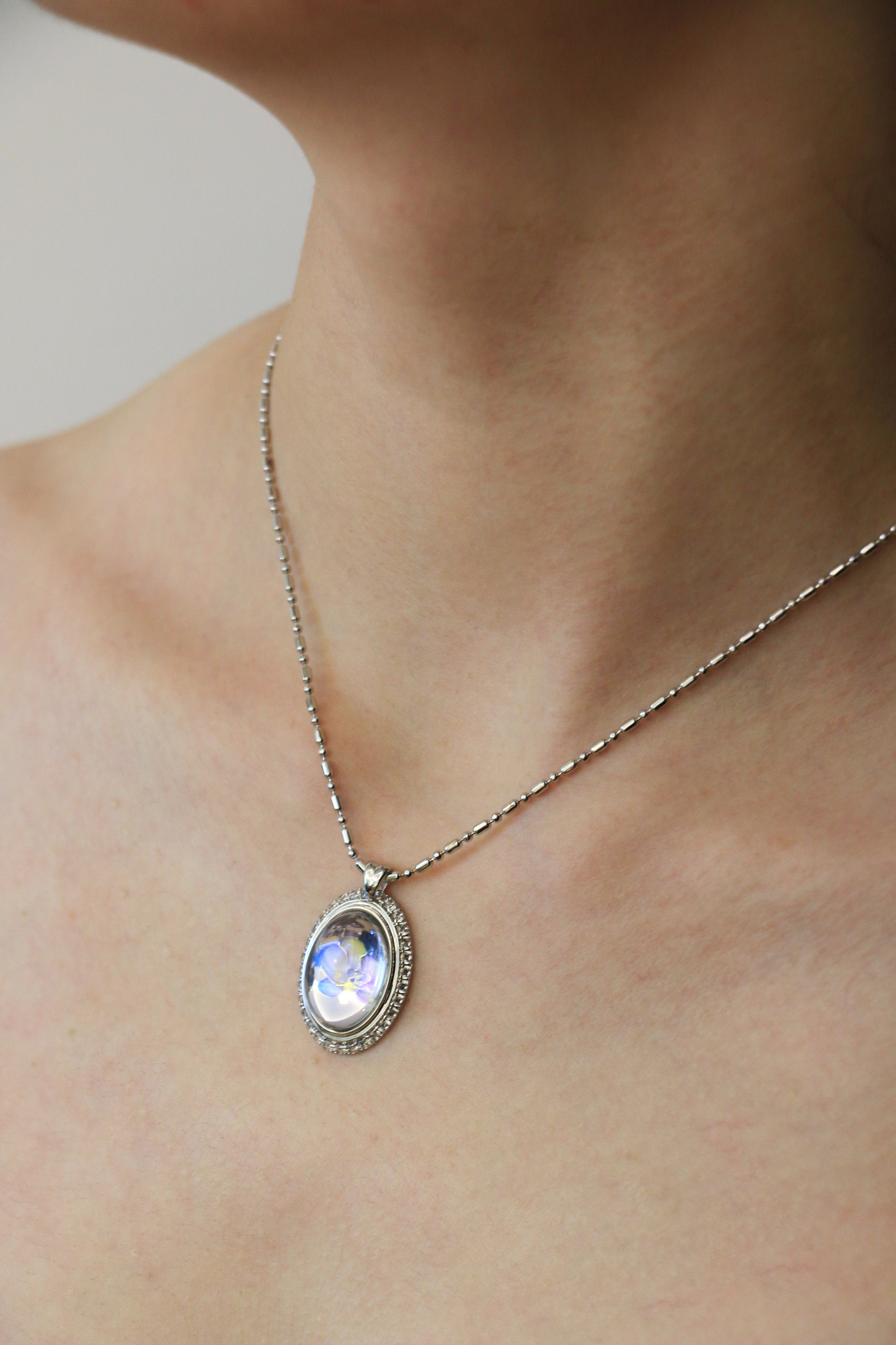 Butterfly Orchid Full-Diamond Necklace