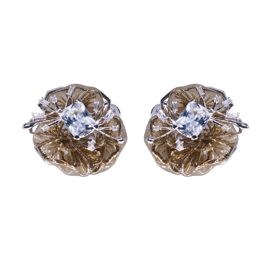 Morning flower shaped earrings