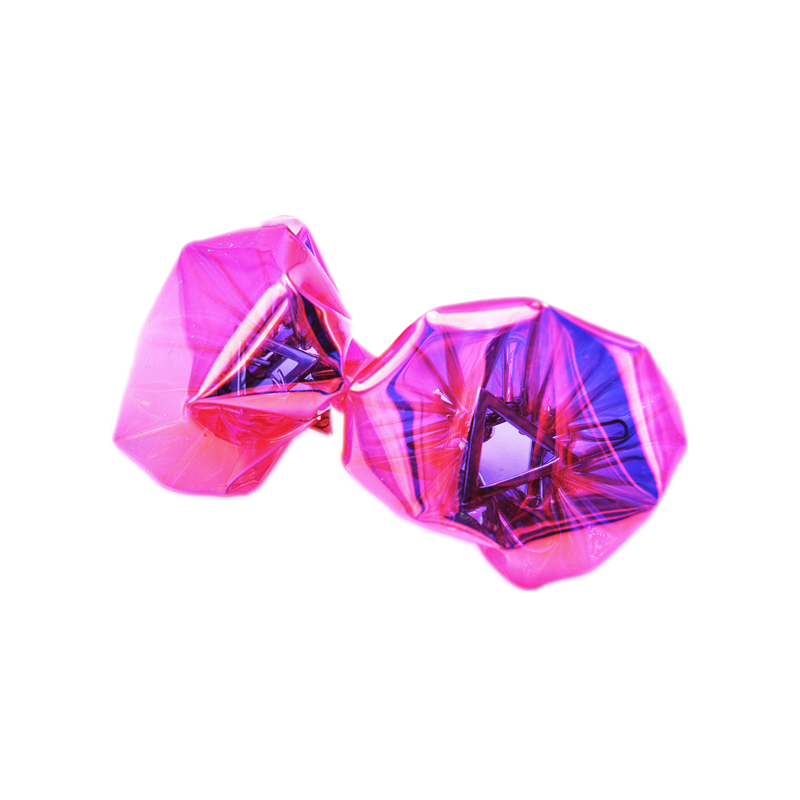 Show bubble earrings in large size