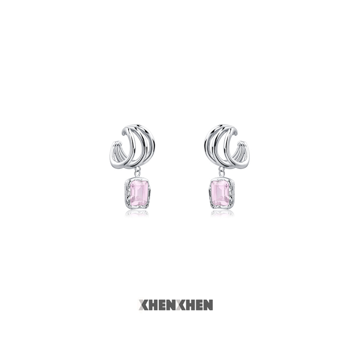 Rose Nebula Gem Ear Cuff