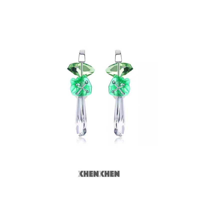 Aquarium Swing Pendant Earrings