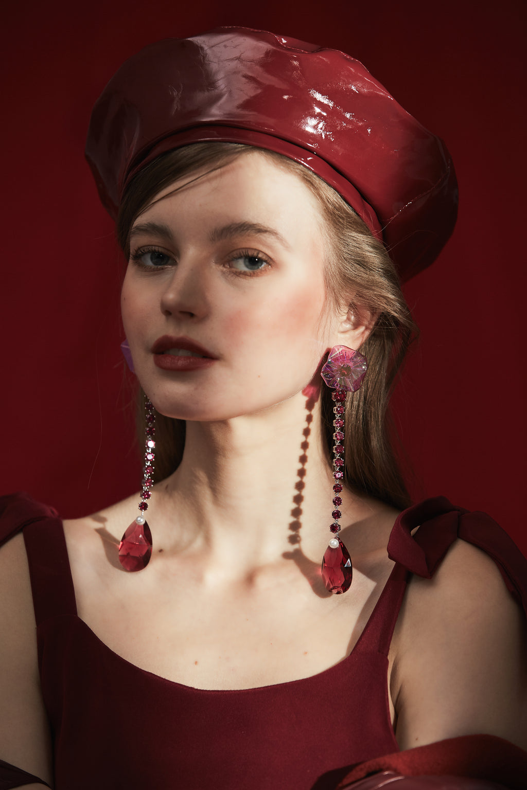 Named Love -Pink Flower Earring